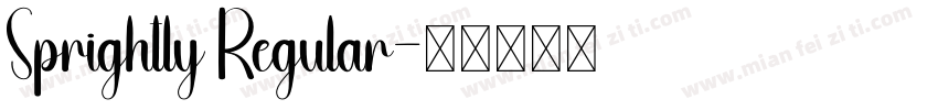 Sprightly Regular字体转换